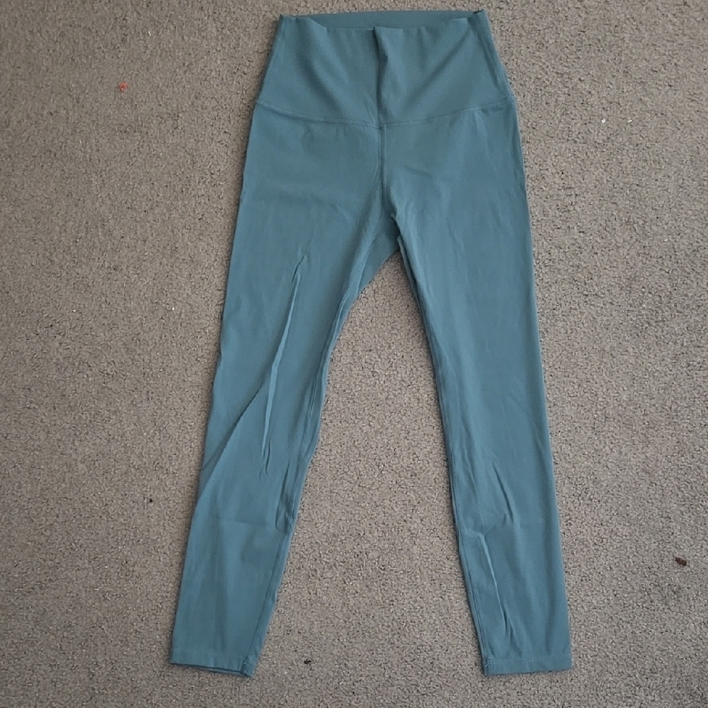 High-Waisted Blue Leggings